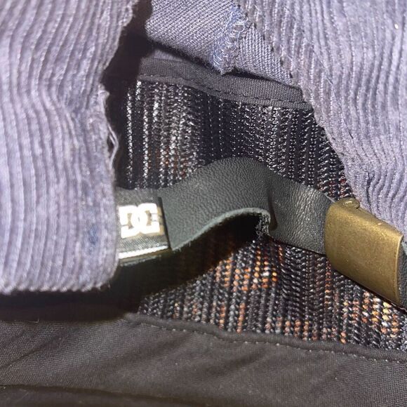 Rare SAMPLE Hat DC Shoe Company Hat Gray Corduroy Hat w/ Orange Rope - Picture 9 of 9